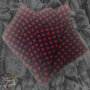 Red and Navy Pocket Square